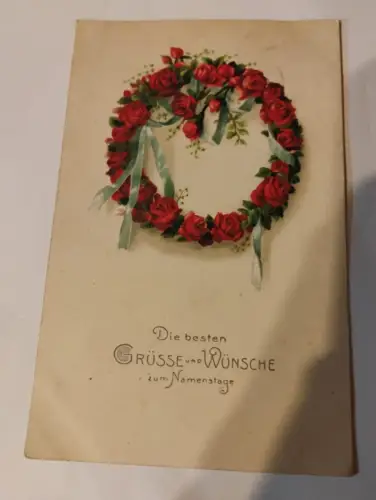 Die besten Grüße und Wünsche zum Namenstag Postkarte: