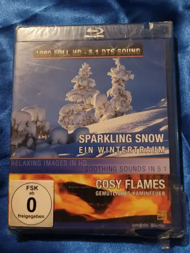 Sparkling Snow / Cosy Flames (Blu-ray) (NEU)