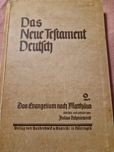 Das Neue Testament Deutsch - Das Evangelium nach Matthäus 2.