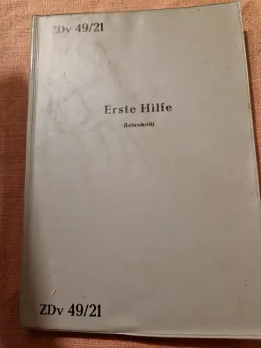 Erste Hilfe - Lehrschrift