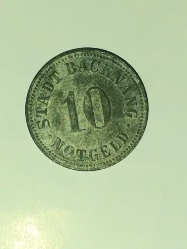 Notgeld Stadt Backnang 1918