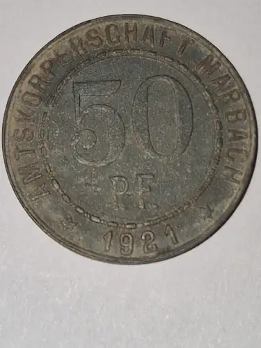 Notgeld - Marbach - 1921