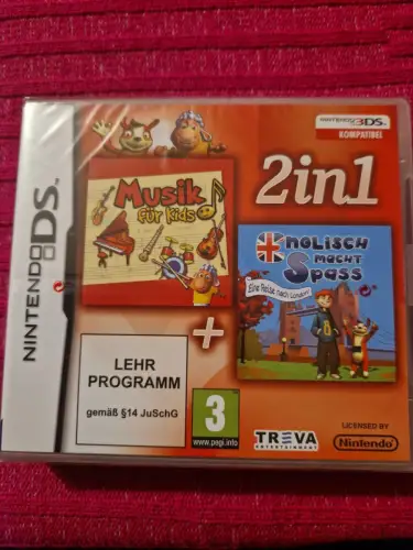 2 in 1 Lernen: Musik für Kids + Englisch macht Spaß - [Nintendo DS] (NEU)