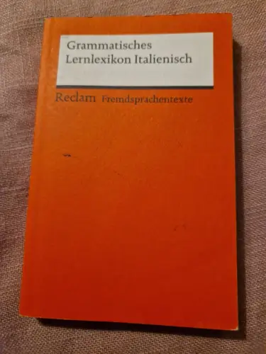 Grammatisches Lernlexikon Italienisch Vial, Valerio: