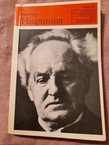 Gerhart Hauptmann. Mayer, Hans: