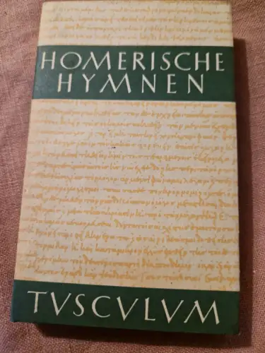 Homerische Hymnen Homerus: