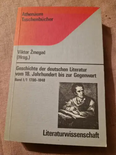 Geschichte der deutschen Literatur vom 18. Jahrhundert bis zur Gegenwart. - 1700