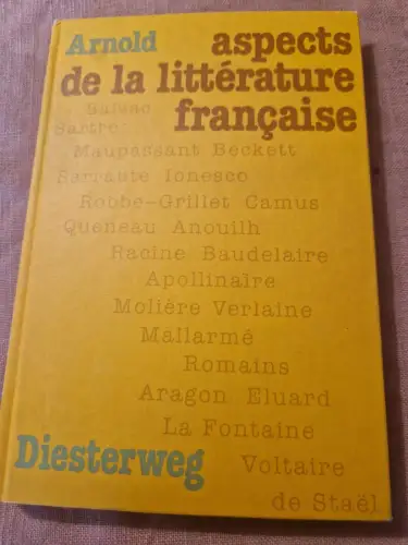 Aspects de la Littérature Française Lese- und Arbeitsbuch für den französischen 