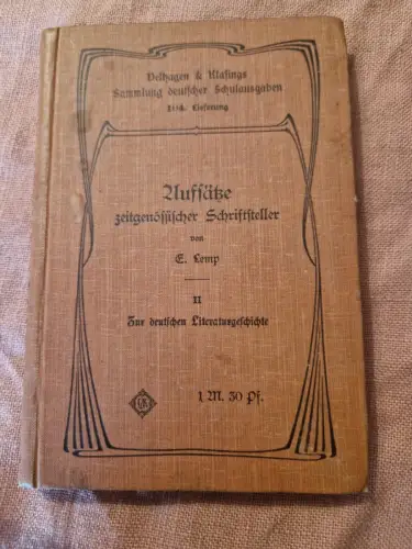 Aufsätze zeitgenösischer Schriftsteller Lemp, E.:
