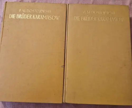 Die Brüder Karamasow 1 + 2 Dostojewski: