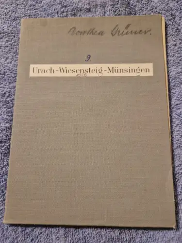 Wanderkarte 1:50000 - Urach - Wiesensteig - Münsingen