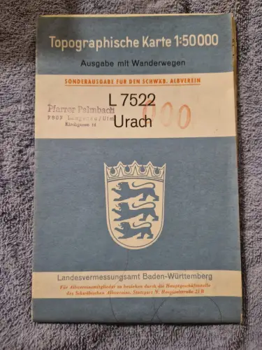 Topographische Karte 1:50000 - Urach