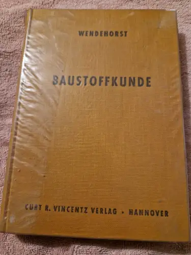 Baustoffkunde Wendehorst:
