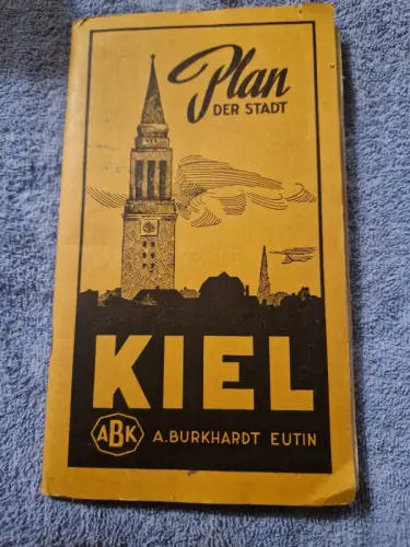 Wanderkarte Plan der Stadt Kiel