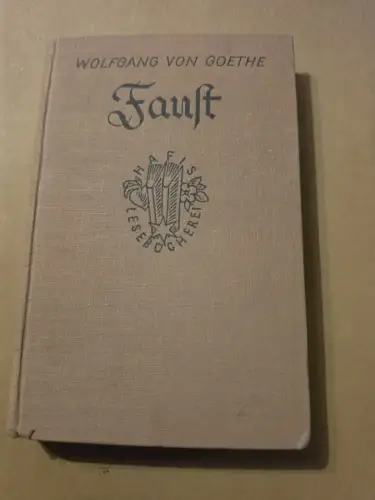 Faust von Goethe, Wolfgang: