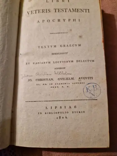 Libri Veteris Testamenti Apocryphi