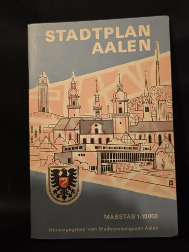 Stadtplan Aalen 1:10000 (Hellblau)