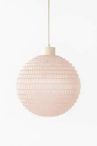 ⭐ Seltener Design-Klassiker: Aloys F. Gangkofner Pendelleuchte in Rosa Acryl ⭐ ​Ikonenhaftes Space Age Design der 1960er/70er Jahre