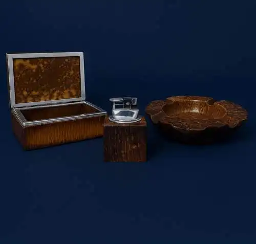 Exklusives Luxus-Raucherset | Handgeschnitzter Alabaster | Romano Bianchi, Italien, 1960er Jahre