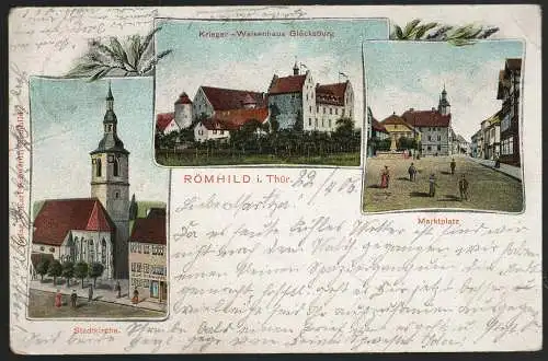 [Lithographie] Römhild i. Thür. 