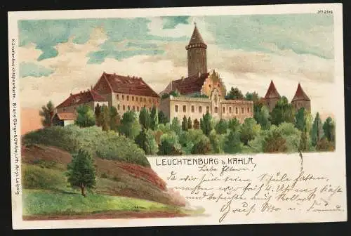 [Lithographie] Leuchtenburg b. Kahla. 