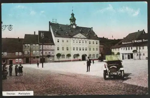 [Ansichtskarte] Themar Marktplatz. 