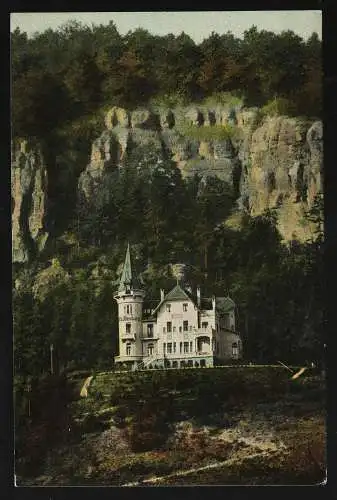 [Ansichtskarte] Themar a. d. Werra Villa Iltenburg am eingefallenen Berge. 