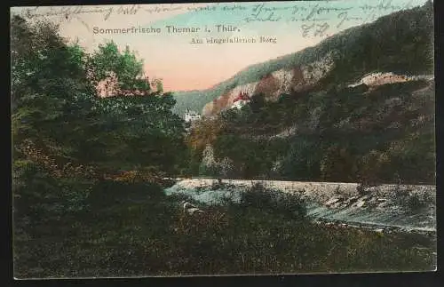 [Ansichtskarte] Sommerfrische Themar i. Thür.  Am eingefallenen Berg. 