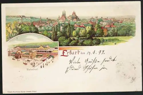 [Lithographie] Erfurt. 