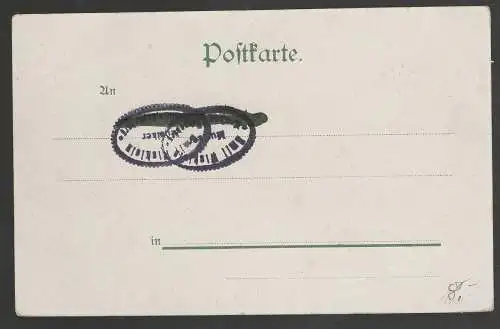 [Lithographie] Schleusingen Marktplatz. 