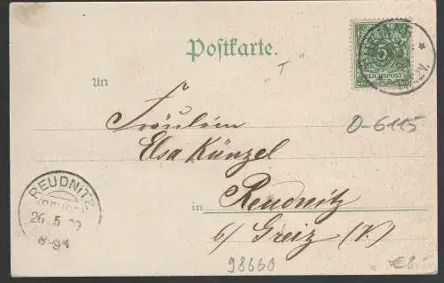 [Ansichtskarte] Gruss aus Themar. 