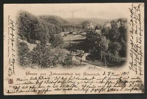 [Ansichtskarte] Gruss aus Johannisthal bei Eisenach. 