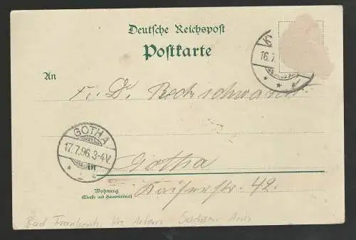 [Lithographie] Gruss vom Kyffhäuser. 