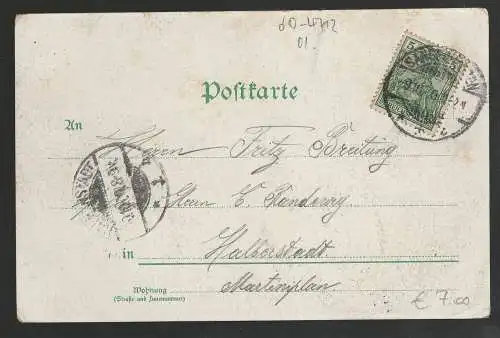 [Lithographie] Gruss vom Kyffhäuser. 