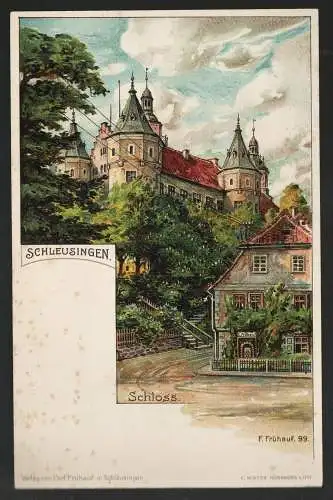 [Ansichtskarte] Schleusingen Schloss. 