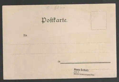 [Ansichtskarte] Schleusingen. 