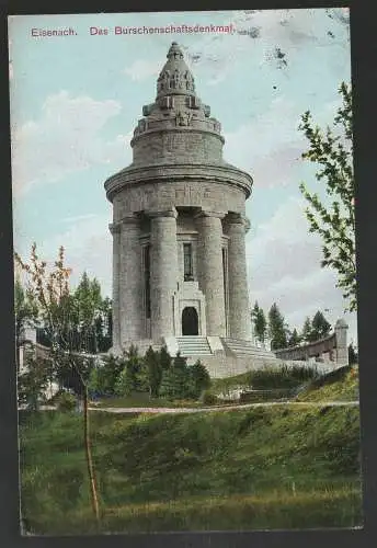 [Ansichtskarte] Eisenach  Das Burschenschaftsdenkmal. 