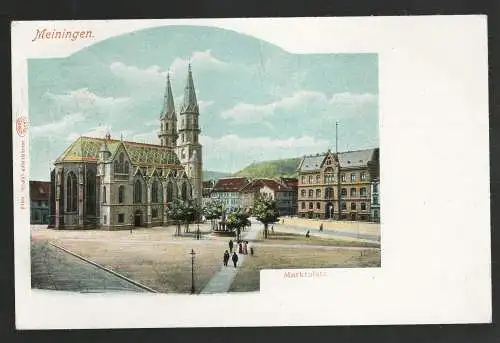[Ansichtskarte] Meiningen  Marktplatz. 