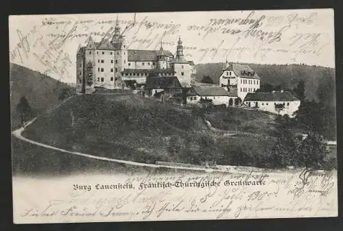 [Ansichtskarte] Burg Lauenstein Fränkisch-Thüringische Grenzwarte. 