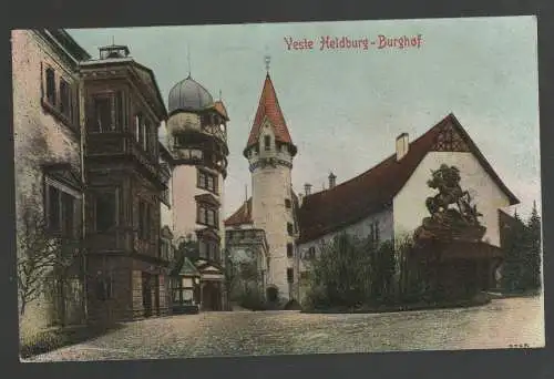 [Ansichtskarte] Veste Heldburg - Burghof. 