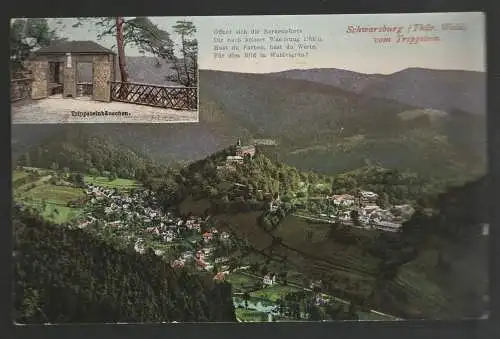 [Ansichtskarte] Schwarzburg  (Thür. Wald) vom Trippstein. 