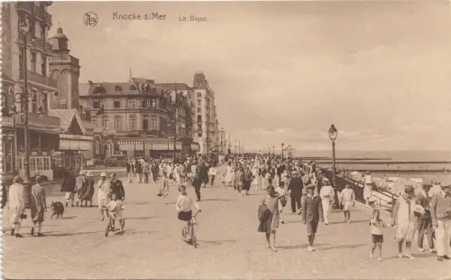 B79851 la digue knockes mer belgien front/back image