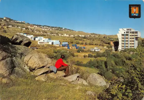 BR14574 Cerdagne Font Romeu vue sur le Four Solaire france
