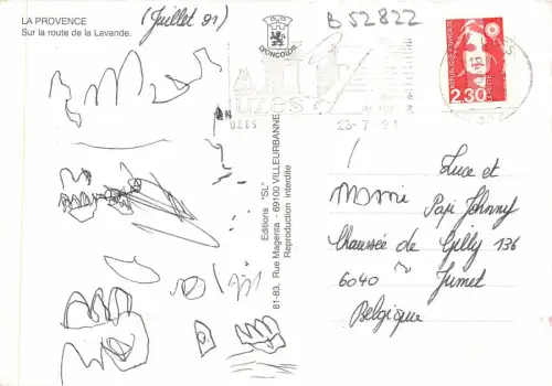 B52822 La Provence sur la route de la Lavande france