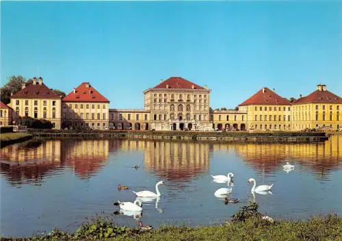 B69178 Schloss Nymphenburg Cigne Schwan München Deutschland