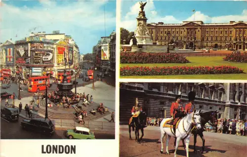 B88179 london double decker bus uk 14x9cm