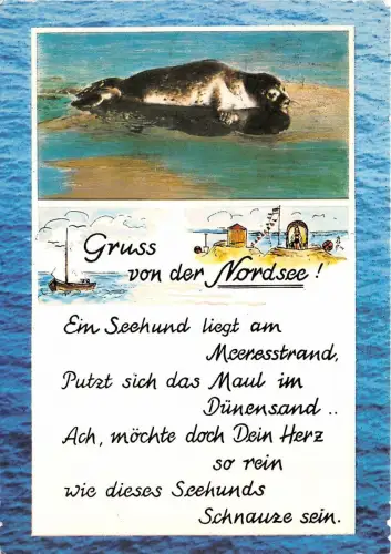 BG9896 Siegel Gruss von der Nordsee Deutschland