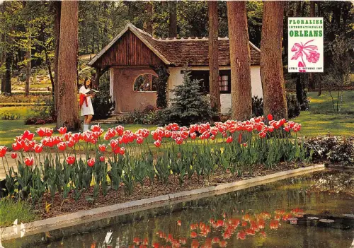 BR1258 Parc Floral Orleans la Source Le Chateau fleures flowers france