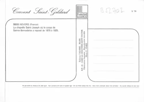 B52702 Nevers La Chapelle Saint Joseph Frankreich