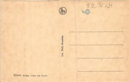 BR35134 Eglise et Citadele Dinant belgium